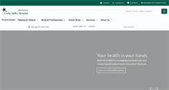 Desktop Screenshot of cachevalleyhospital.com